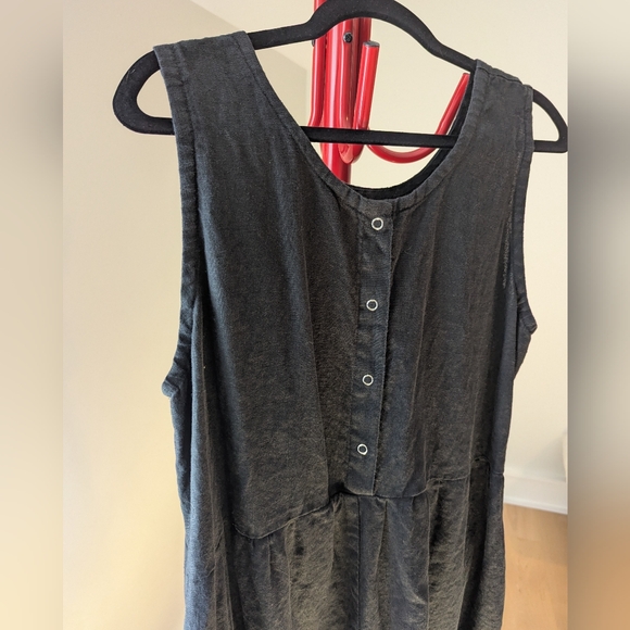 Conscious Clothing Linen Backyard Jumpsuit in Black size XL - Picture 7 of 9